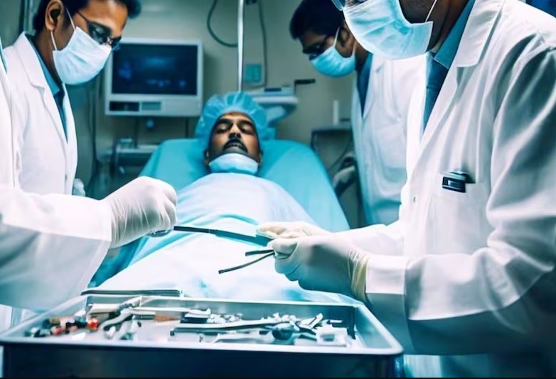 Unique case in Ambedkar Nagar: 10 iron wrenches and nuts removed from the stomach of a young man.